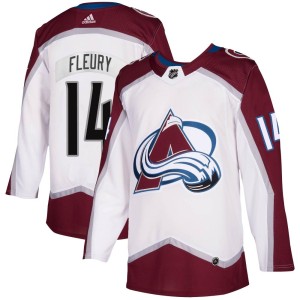 Men's Adidas Colorado Avalanche Theoren Fleury White 2020/21 Away Jersey - Authentic