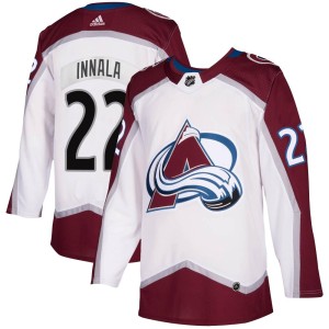 Men's Adidas Colorado Avalanche Jere Innala White 2020/21 Away Jersey - Authentic