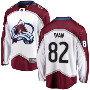 Men's Fanatics Branded Colorado Avalanche Ivan Ivan White Away Jersey - Breakaway