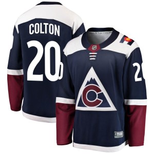 Youth Fanatics Branded Colorado Avalanche Ross Colton Navy Alternate Jersey - Breakaway