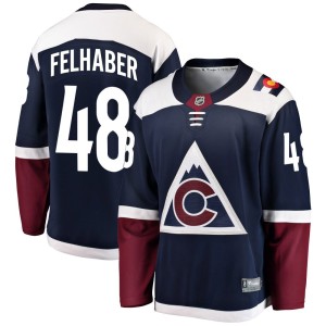 Youth Fanatics Branded Colorado Avalanche Tye Felhaber Navy Alternate Jersey - Breakaway
