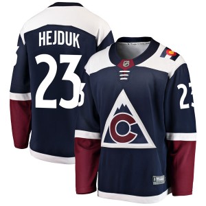 Youth Fanatics Branded Colorado Avalanche Milan Hejduk Navy Alternate Jersey - Breakaway