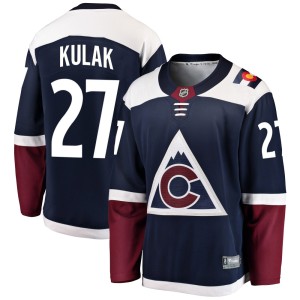 Youth Fanatics Branded Colorado Avalanche Brett Kulak Navy Alternate Jersey - Breakaway
