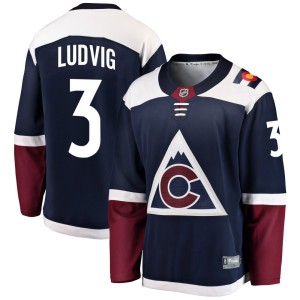 Youth Fanatics Branded Colorado Avalanche John Ludvig Navy Alternate Jersey - Breakaway