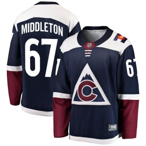Youth Fanatics Branded Colorado Avalanche Keaton Middleton Navy Alternate Jersey - Breakaway