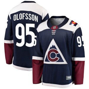Youth Fanatics Branded Colorado Avalanche Victor Olofsson Navy Alternate Jersey - Breakaway