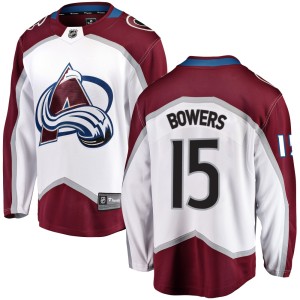 Youth Fanatics Branded Colorado Avalanche Shane Bowers White Away Jersey - Breakaway