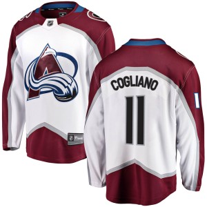 Youth Fanatics Branded Colorado Avalanche Andrew Cogliano White Away Jersey - Breakaway