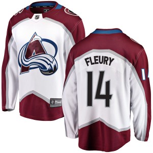 Youth Fanatics Branded Colorado Avalanche Theoren Fleury White Away Jersey - Breakaway