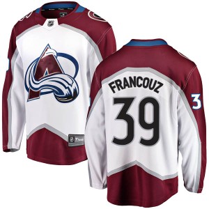 Youth Fanatics Branded Colorado Avalanche Pavel Francouz White Away Jersey - Breakaway