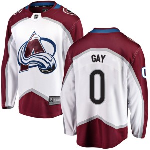 Youth Fanatics Branded Colorado Avalanche Cooper Gay White Away Jersey - Breakaway