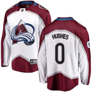 Youth Fanatics Branded Colorado Avalanche T.J. Hughes White Away Jersey - Breakaway