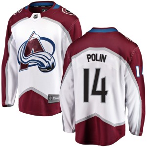 Youth Fanatics Branded Colorado Avalanche Jason Polin White Away Jersey - Breakaway