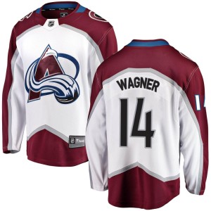 Youth Fanatics Branded Colorado Avalanche Chris Wagner White Away Jersey - Breakaway