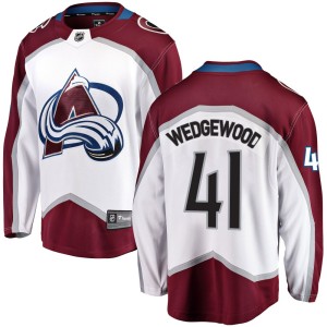 Youth Fanatics Branded Colorado Avalanche Scott Wedgewood White Away Jersey - Breakaway