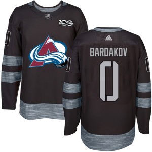 Men's Colorado Avalanche Zakhar Bardakov Black 1917-2017 100th Anniversary Jersey - Authentic