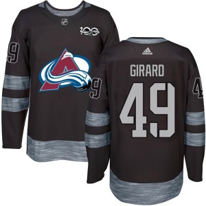 Men's Colorado Avalanche Samuel Girard Black 1917-2017 100th Anniversary Jersey - Authentic