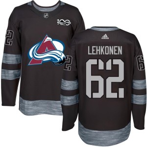 Men's Colorado Avalanche Artturi Lehkonen Black 1917-2017 100th Anniversary Jersey - Authentic