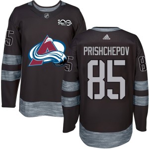 Men's Colorado Avalanche Nikita Prishchepov Black 1917-2017 100th Anniversary Jersey - Authentic