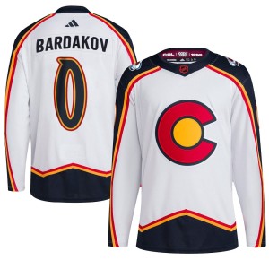 Youth Adidas Colorado Avalanche Zakhar Bardakov White Reverse Retro 2.0 Jersey - Authentic