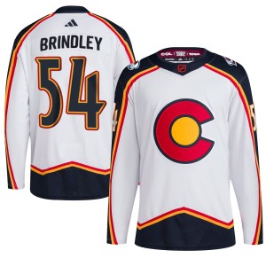 Youth Adidas Colorado Avalanche Gavin Brindley White Reverse Retro 2.0 Jersey - Authentic