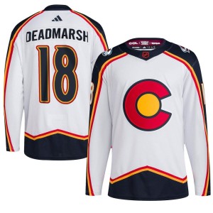 Youth Adidas Colorado Avalanche Adam Deadmarsh White Reverse Retro 2.0 Jersey - Authentic