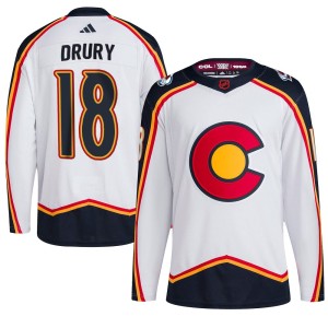 Youth Adidas Colorado Avalanche Jack Drury White Reverse Retro 2.0 Jersey - Authentic
