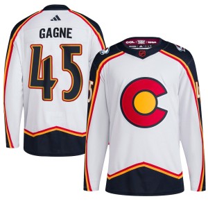 Youth Adidas Colorado Avalanche Alex Gagne White Reverse Retro 2.0 Jersey - Authentic