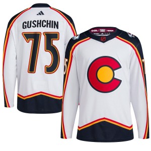Youth Adidas Colorado Avalanche Danil Gushchin White Reverse Retro 2.0 Jersey - Authentic