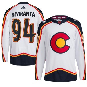 Youth Adidas Colorado Avalanche Joel Kiviranta White Reverse Retro 2.0 Jersey - Authentic