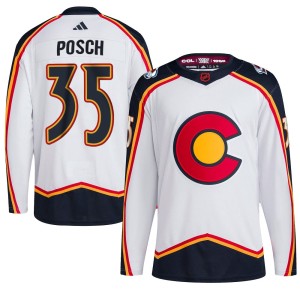 Youth Adidas Colorado Avalanche Isak Posch White Reverse Retro 2.0 Jersey - Authentic
