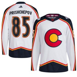 Youth Adidas Colorado Avalanche Nikita Prishchepov White Reverse Retro 2.0 Jersey - Authentic