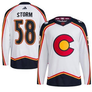 Youth Adidas Colorado Avalanche Ben Storm White Reverse Retro 2.0 Jersey - Authentic