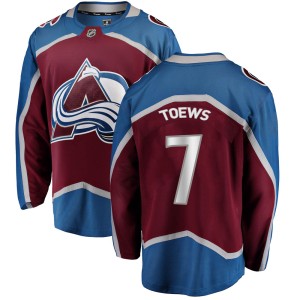 Youth Fanatics Branded Colorado Avalanche Devon Toews Maroon Home Jersey - Breakaway