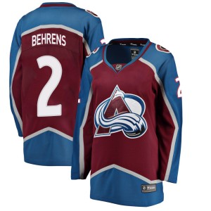 Women's Fanatics Branded Colorado Avalanche Sean Behrens Maroon Home Jersey - Breakaway