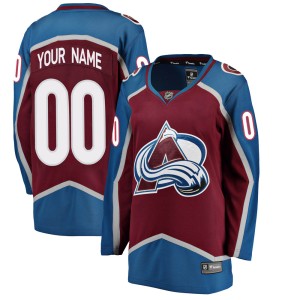 Women's Fanatics Branded Colorado Avalanche Custom Custom Maroon Home Jersey - Breakaway