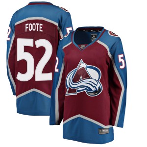 Women's Fanatics Branded Colorado Avalanche Adam Foote Maroon Home Jersey - Breakaway