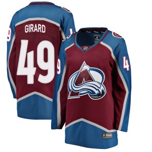 Women's Fanatics Branded Colorado Avalanche Samuel Girard Maroon Home Jersey - Breakaway