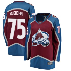 Women's Fanatics Branded Colorado Avalanche Danil Gushchin Maroon Home Jersey - Breakaway