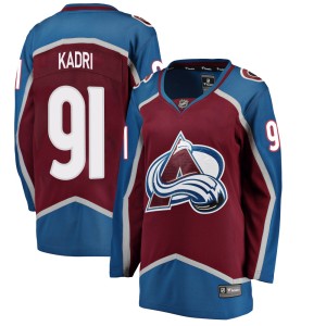 Women's Fanatics Branded Colorado Avalanche Nazem Kadri Maroon Home Jersey - Breakaway
