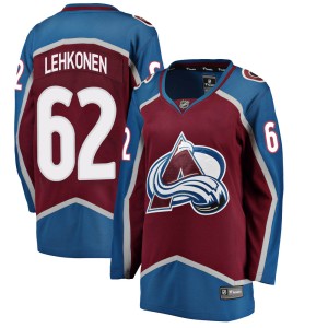 Women's Fanatics Branded Colorado Avalanche Artturi Lehkonen Maroon Home Jersey - Breakaway
