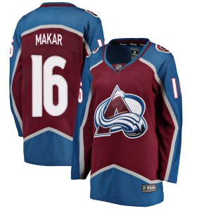 Women's Fanatics Branded Colorado Avalanche Taylor Makar Maroon Home Jersey - Breakaway