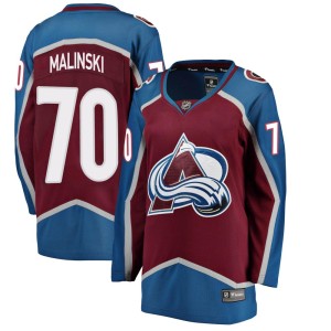 Women's Fanatics Branded Colorado Avalanche Sam Malinski Maroon Home Jersey - Breakaway