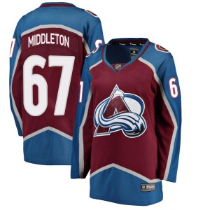 Women's Fanatics Branded Colorado Avalanche Keaton Middleton Maroon Home Jersey - Breakaway