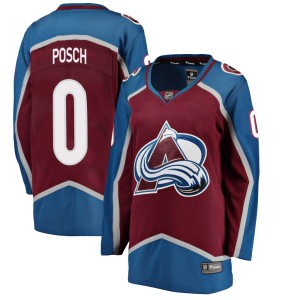 Women's Fanatics Branded Colorado Avalanche Isak Posch Maroon Home Jersey - Breakaway