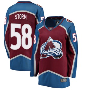 Women's Fanatics Branded Colorado Avalanche Ben Storm Maroon Home Jersey - Breakaway