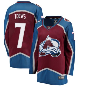 Women's Fanatics Branded Colorado Avalanche Devon Toews Maroon Home Jersey - Breakaway