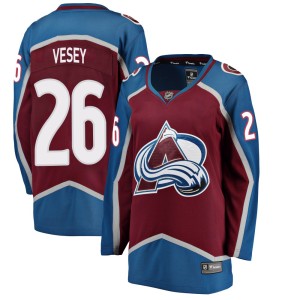 Women's Fanatics Branded Colorado Avalanche Jimmy Vesey Maroon Home Jersey - Breakaway