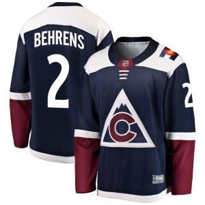 Men's Fanatics Branded Colorado Avalanche Sean Behrens Navy Alternate Jersey - Breakaway