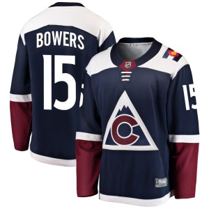 Men's Fanatics Branded Colorado Avalanche Shane Bowers Navy Alternate Jersey - Breakaway